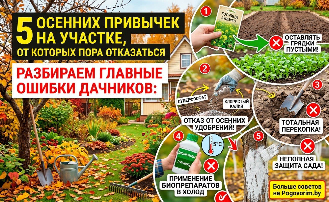 5 осенних привычек на участке, от которых пора отказаться: разбираем главные ошибки дачников