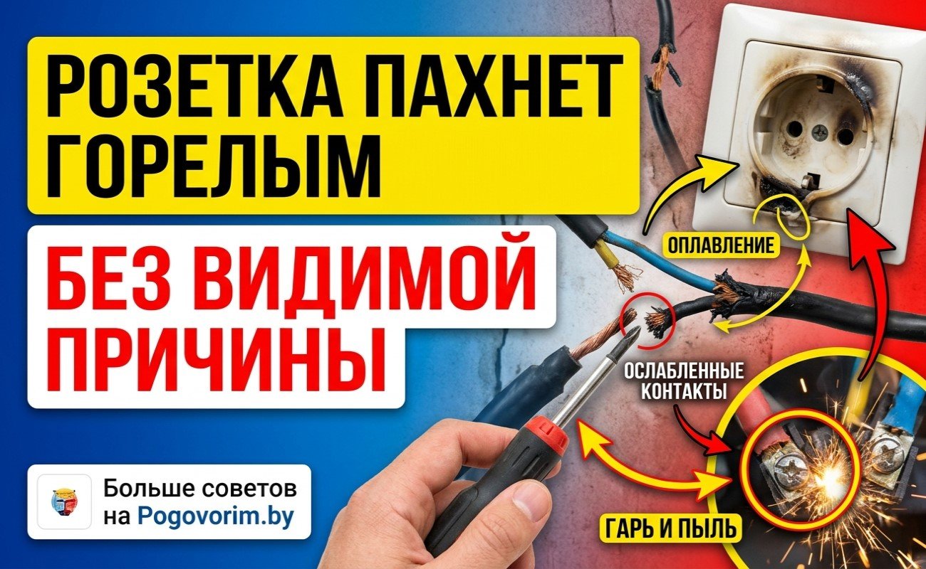 Розетка пахнет горелым без видимой причины: запомните, что нужно проверить в первую очередь